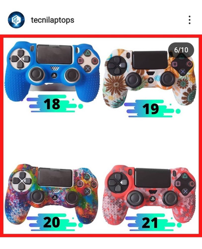 Imagen 6 de 9 de Forro Funda Protector Control Ps4 Somos Tienda Física