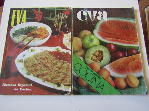 2 Revistas Eva Especial Cocina Años 60 Chile