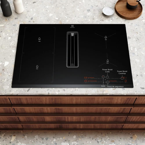 Cooktop Indução 2 Em 1 Coifa Integrada Electrolux Ie8ch 220v