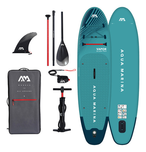 Stand Up Paddle Inflable / Sup Vapor Aqua Marina Color Celeste