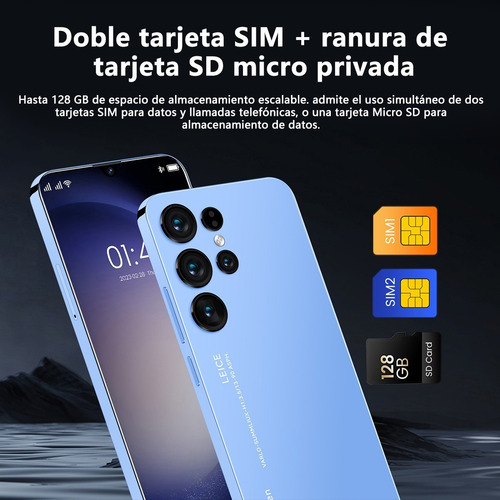 Teléfonos Inteligentes Android Baratos S23 Ultra Amarillo Crema 6.1 En 1gb Ram 8gb Rom
