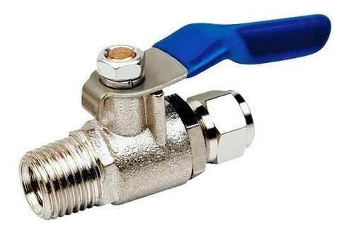Imagen 2 de 3 de Llave De Paso Metalica T Para Manguera 1/4 Dispenser Agua