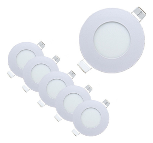 Lámpara Led 3w Para Empotrar Ilumina 21w 8.3x8.3cm Paquete 6