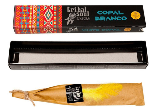 Incenso Natural Fragância Copal Branco Tribal Soul Premium