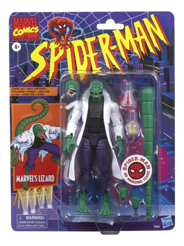 Lagarto Spider-man Marvel Legends Retro Collection Lizard 