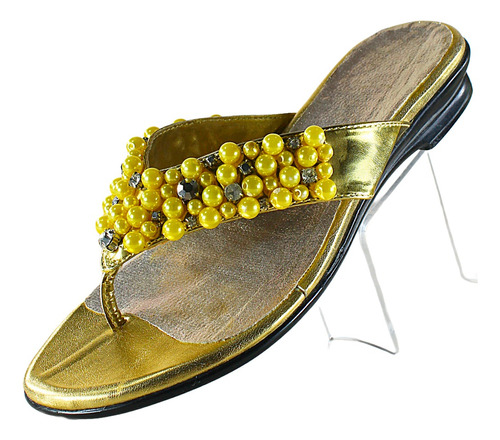 Sandalias San Miguel Shoes, Color Oro