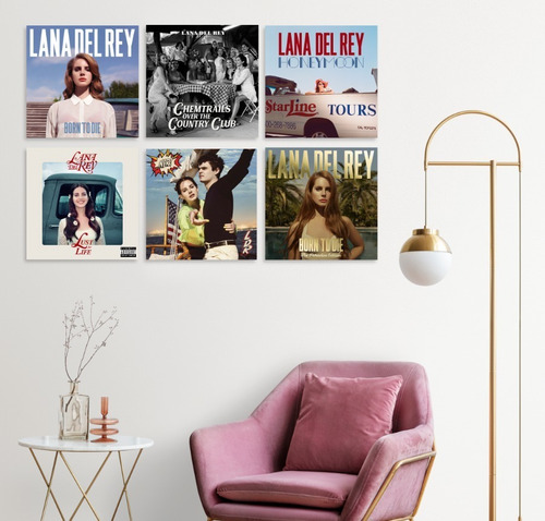 Set De Cuadro Canvas Portadas De Discos De Lana Del Rey