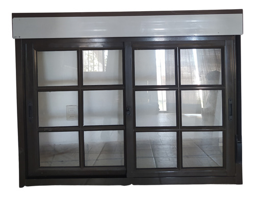 Ventana De Aluminio Con Cortina De Enrollar 1.40 X 1.10