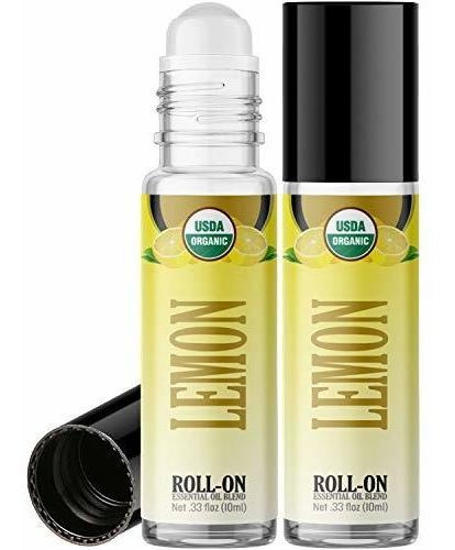 Aromaterapia Aceites - Organic Lemon Roll On Essential Oil R