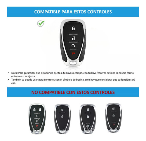 Funda Carcasa Llave Control Chevrolet Captiva 5 Botones