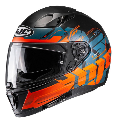 Casco Para Moto Hjc Helmet I70  Talla Xl Color Negro