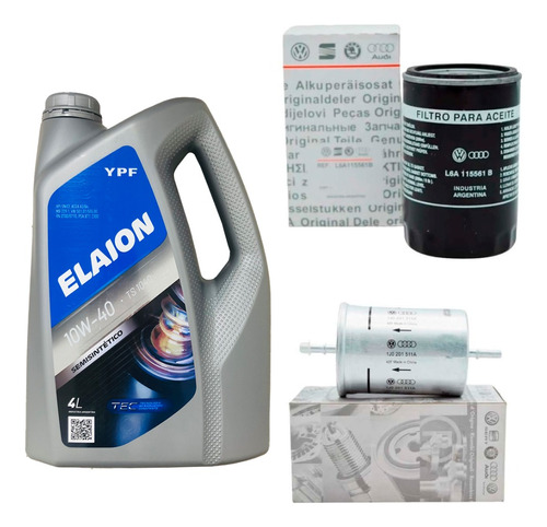 Combo Filtros Aceite Combustible 10w40 Vw Bora 2.0 2001 2002