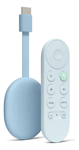 Google Chromecast 2020 4k Celeste Con Control