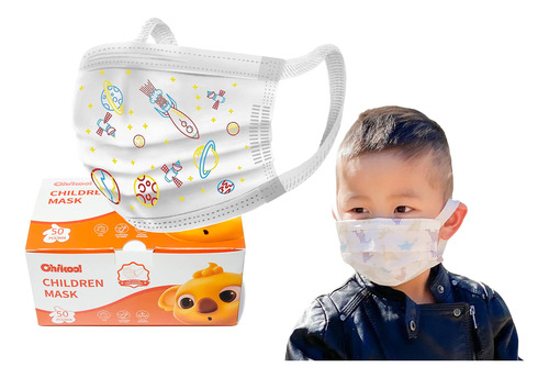 Kakycocare, Rocket Kids Mscara Desechable No Mdica. 50 Unida