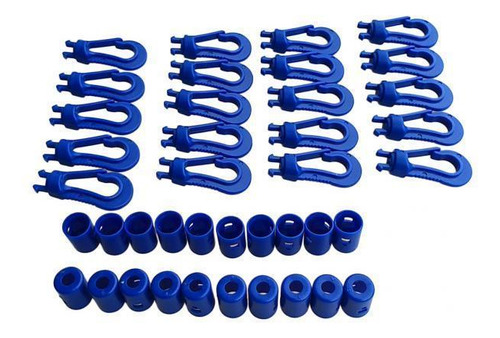 5 Ganchos Duraderos Para Amarrar Cuerdas Elásticas 5 Piezas