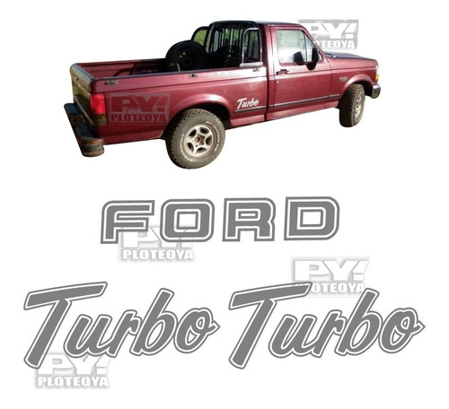 Calcos Turbo + Ford De Porton F100 - Ploteoya