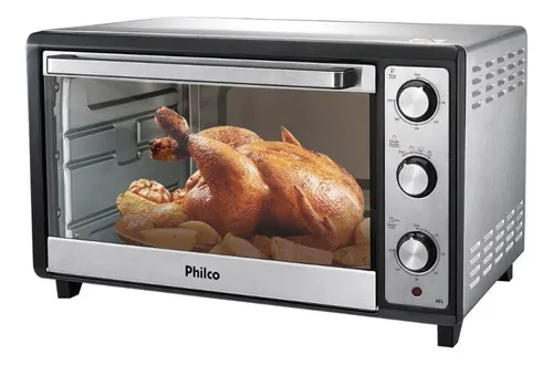 Forno Elétrico Pfe60i 60l Com Porta Basculante Timer 120 Min