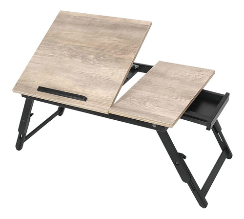Jmlhmxc Bamboo Laptop Desk Bed Tray Table Adjustable Table .