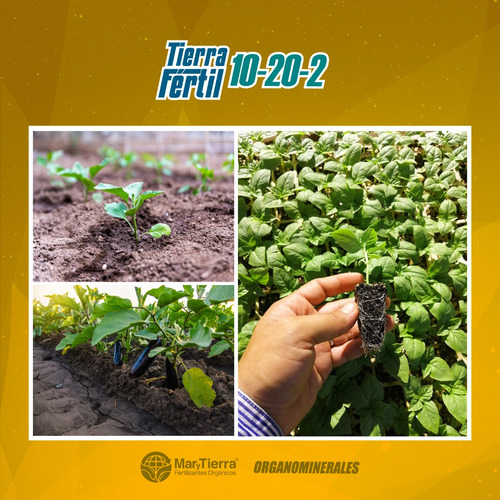 Tierra Fértil 10-20-2 Fertilizante Arrancador, 20 L