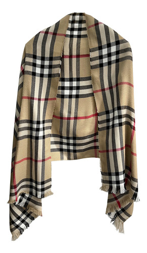 Bufanda Ruanas Pashminas Chalina Mujer 175x70 Beige Oferta