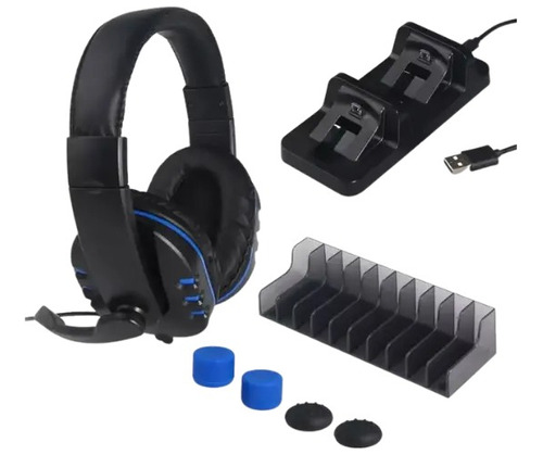 Kit  Consola Ps4 5 En 1 Dobe Tp4-18101 Compatible  Dobe