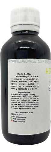 Aceite Esencial Para Aromaterapia Eucalipto 125ml Pack 3