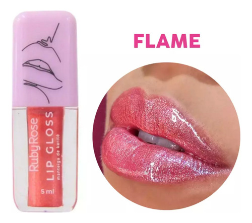 Lip Gloss Glitter Ruby Rose Gloss Labial Atacado Kit