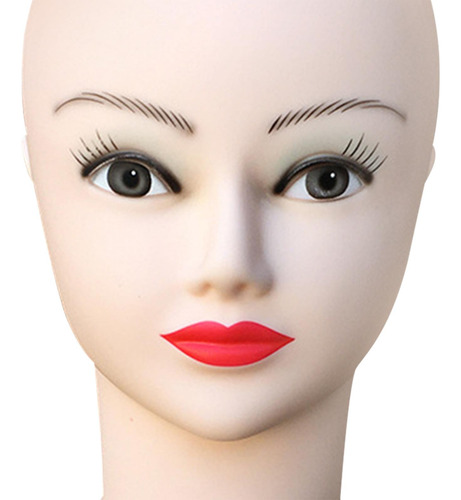 Soporte Para Peluca Con Cabeza De Maniquí Rojo Verde
