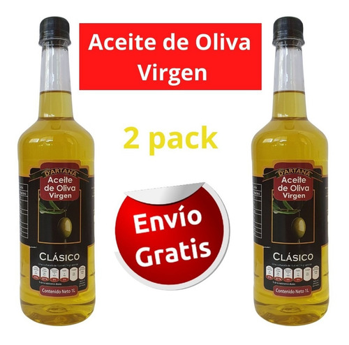 Aceite De Oliva Virgen 1 Lt 2 Pzs Dartana ,aceite Comestible