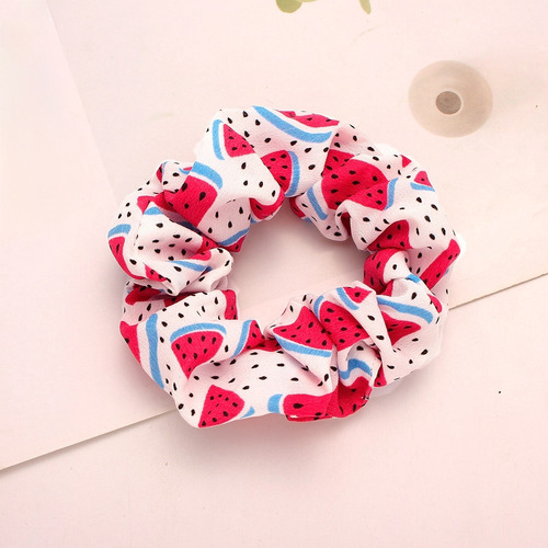 12 Scrunchies Liga Para El Pelo De Flores Accesorios Cabello