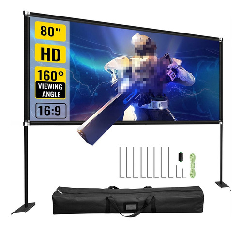 Mobinfeng Pantalla Proyector Soporte 16:9 4k Hd Gran Angular