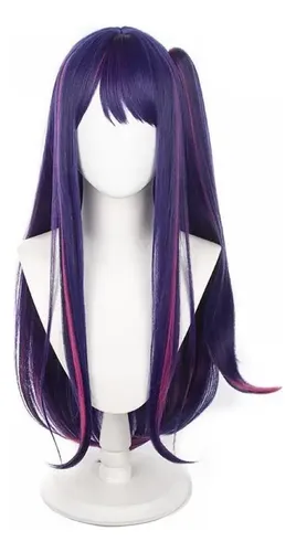 Peluca De Demonio Morada Con Trenzas Largas Para Cosplay Infantil – Accesorio De Anime Para Halloween Y Fiestas