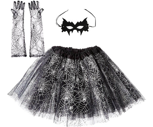 Mujer De Halloween Spider Web Tutu Falda Vestido De Fie...