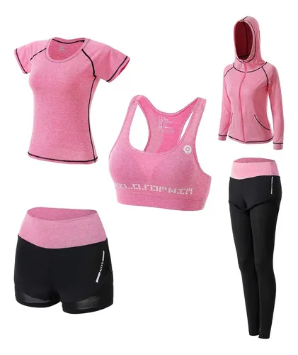 Conjunto De Ropa Deportiva Para Mujer En Verano E Invierno.