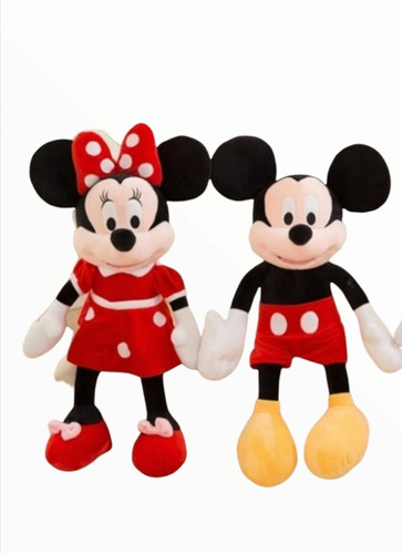 Pareja Minnie Mouse Y Mickey Mouse De Peluche 40 Cm
