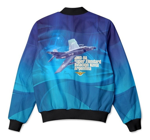 Imagen 2 de 2 de Campera Bomber Argentina Super Étendard Mod 5