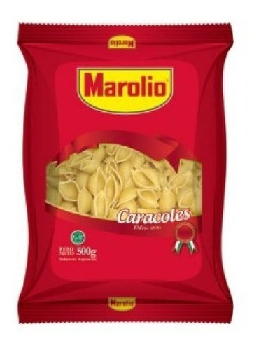 Fideos Marolio Caracol 500 Grs X 3 Unidades