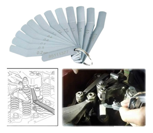 Kit Para Ajuste Válvula Escap Calibrador Feeler Gauge Jake