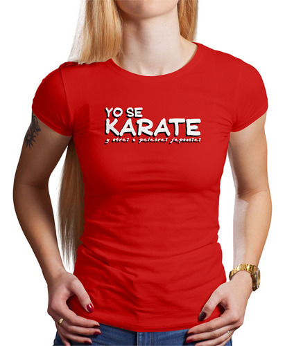 Polo Dama Yo Se Karate (d0953 Boleto.store)