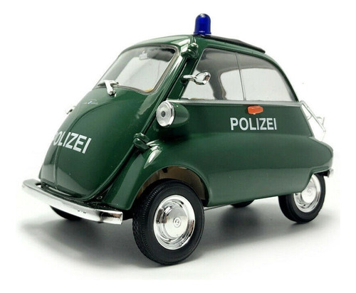 Modelo Welly 1:18 Bmw Isetta De Coche De Policía Fundido A P