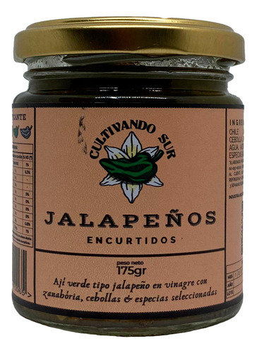 Jalapeños Encurtidos X 175 Gr - Cultivando Sur