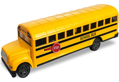 Juguete De Autobús Escolar Amarillo Fundido A Presión Artcre