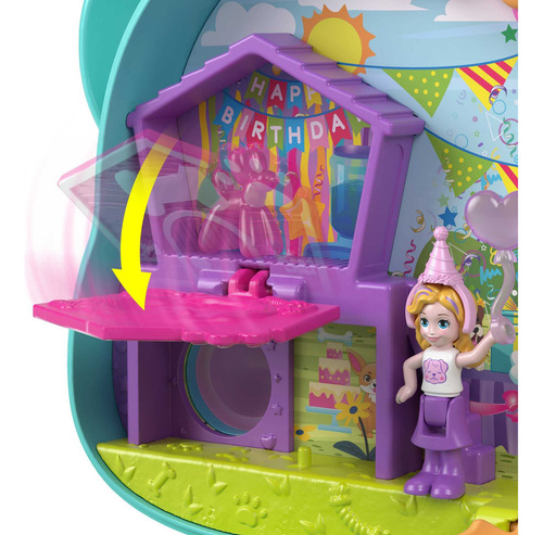 Polly Pocket Fiesta De Cumpleaños Para Perros Juego Compac