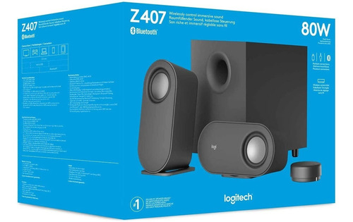 Parlante Logitech Z407 con bluetooth negra 100V/240V