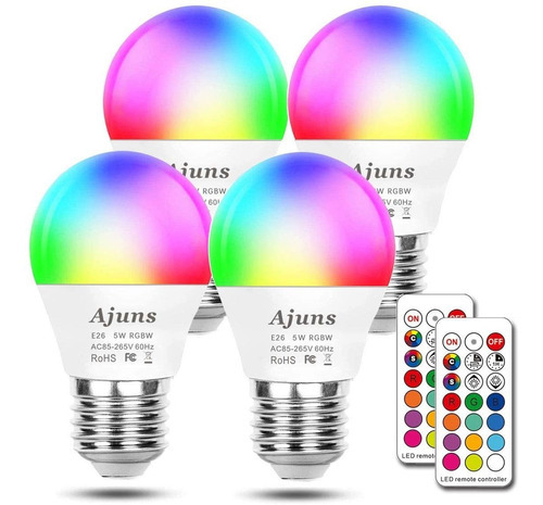 Bombillas De Cambio De Color Ajuns 5w Equivalentes 40w Rg