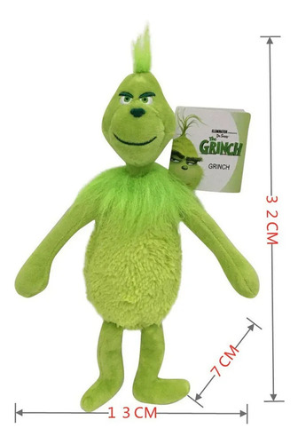 Muñeco De Peluche Con Forma De Monstruo De Pelo Verde Navide