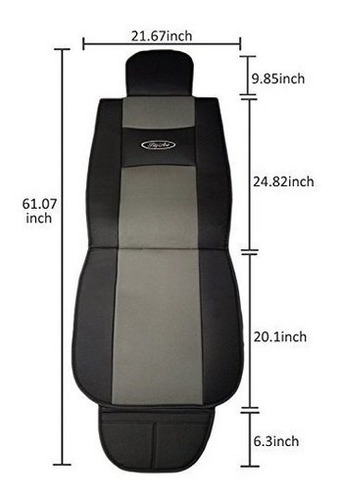 Imagen 3 de 7 de Big Ant Waterproof Universal 2 Pcs Asiento De Coche Fundas D