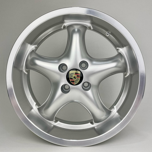 Rodas Bbs Volkswagen Fox Polo Aro 15 5x100 (jogo) + Bicos Cor Prata Com Diamantado