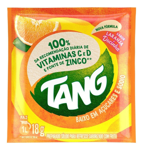 Suco De Laranja Tang Em Pó 18 G