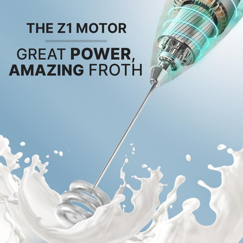 Batidor Portátil Milk Frother Zulay Kitchen Tornado Con Sopo